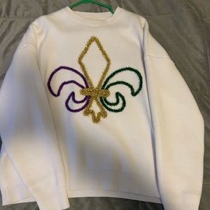 Mardi Gras sweater